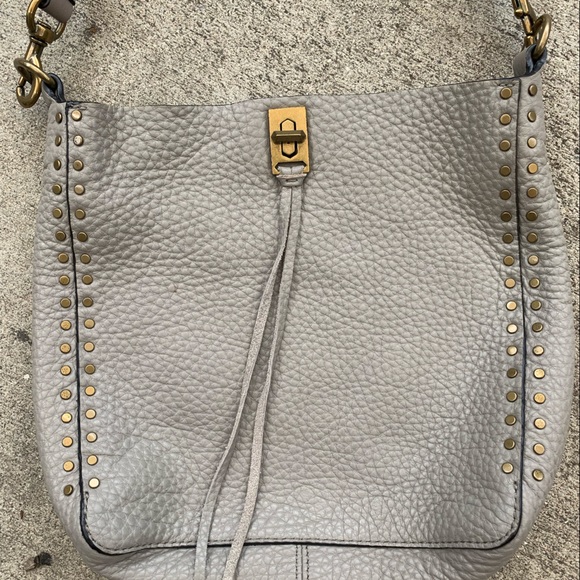 🎉HP🎉 Rebecca Minkoff Darren Antique Brass Grommet Shoulder Bag - Picture 4 of 6